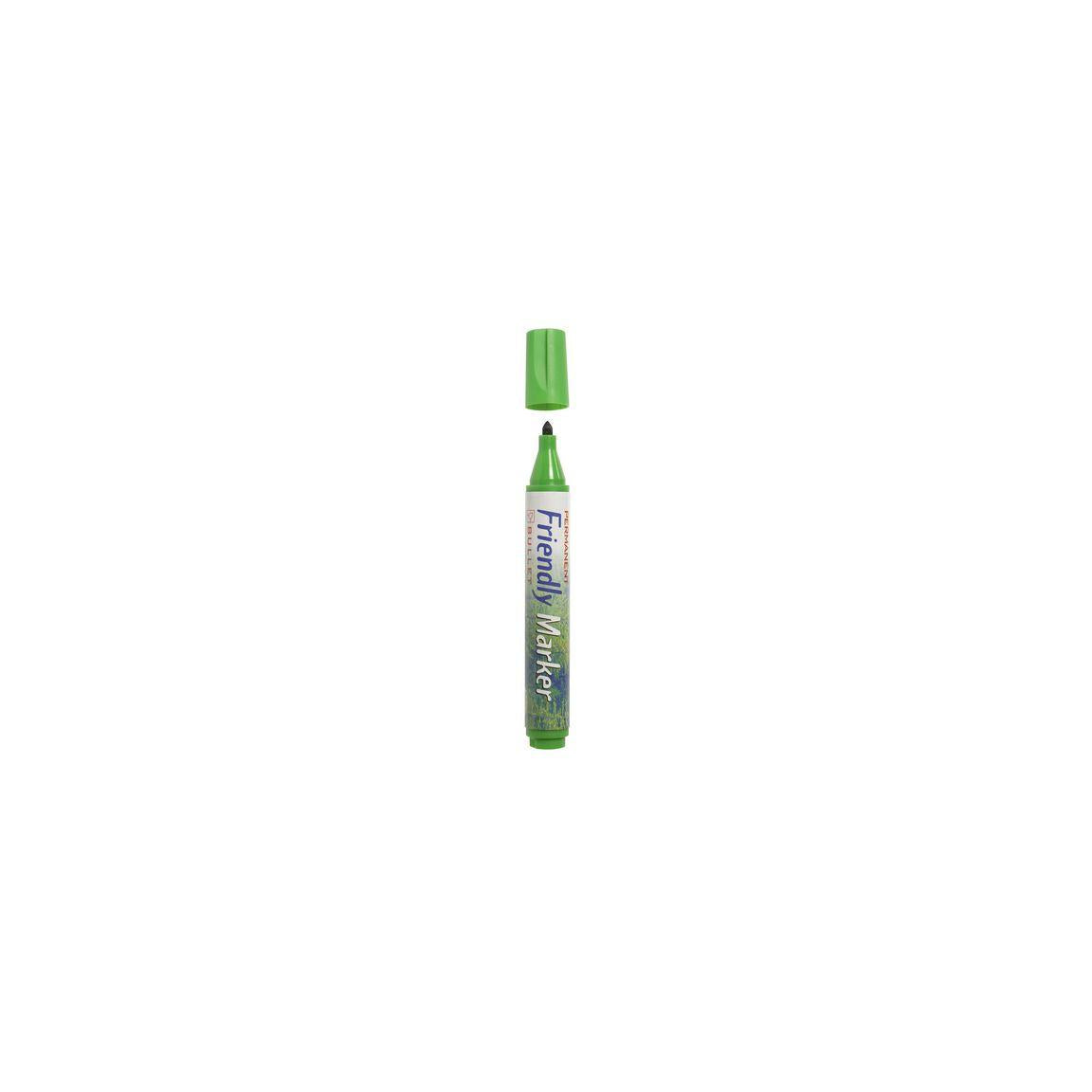 Labelling pen FRIENDLY round green