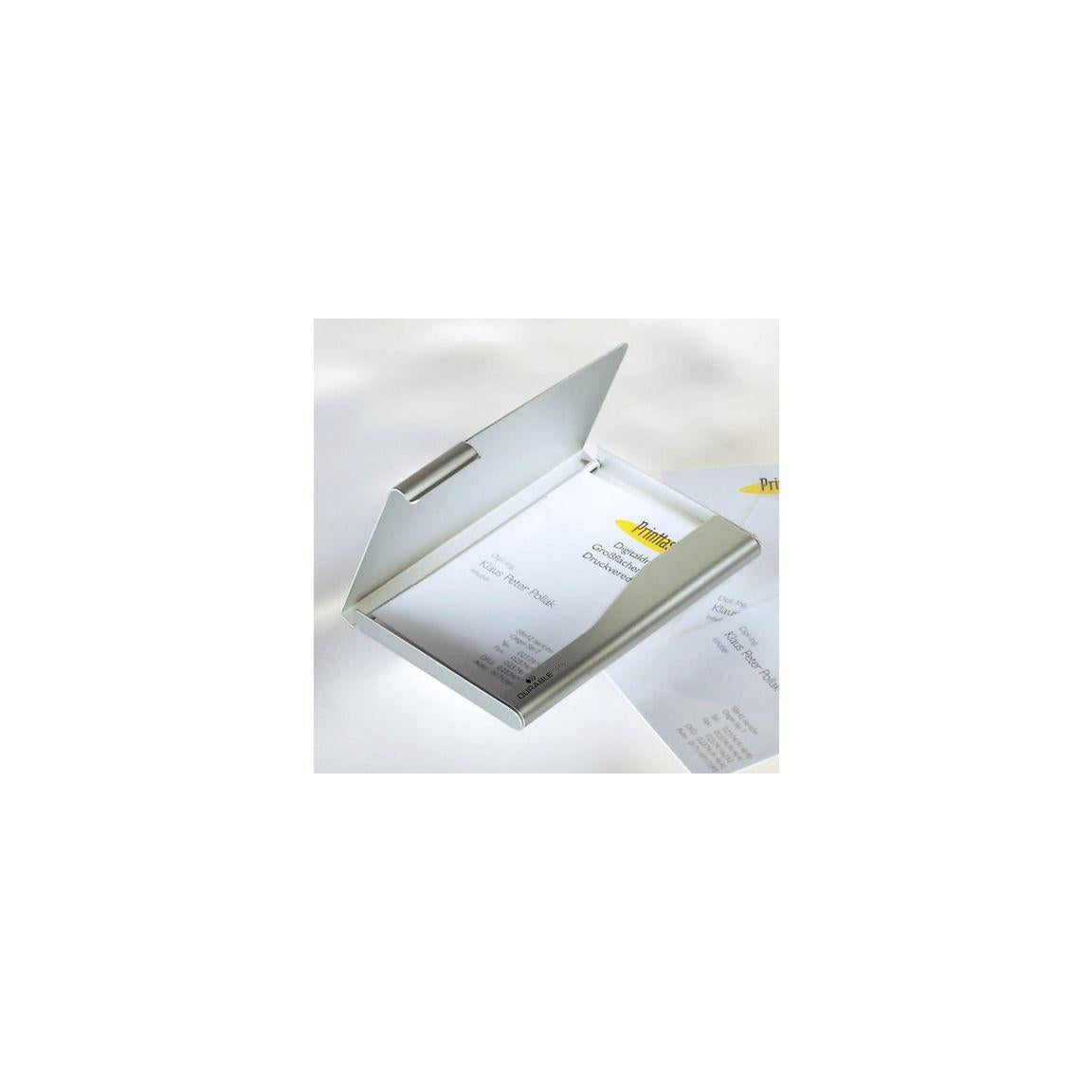 DURABLE aluminium business card holder