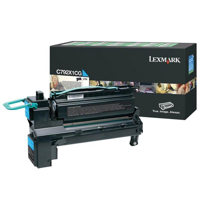 Toner LEXMARK C792X1CG 20K cyan