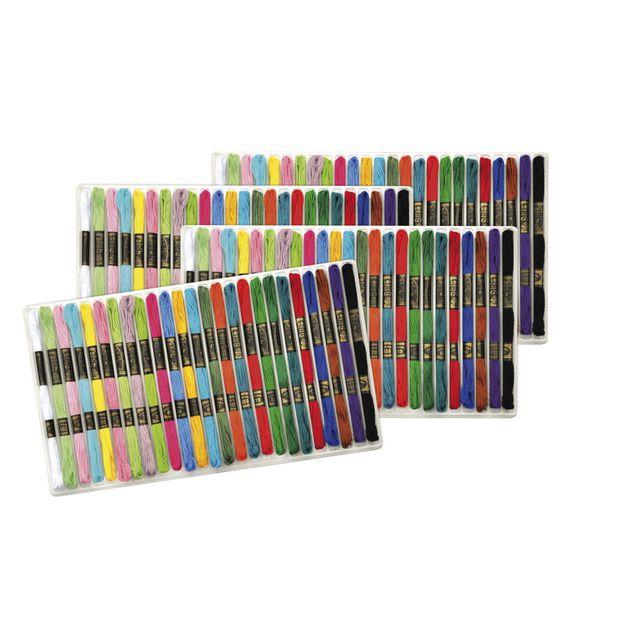 High-Quality Cotton Embroidery Thread - 100 Pack in 25 Colors – Workwise