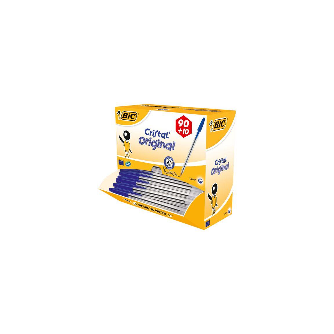 Ballpoint pen BIC Cristal 1.0 blue 100/pack