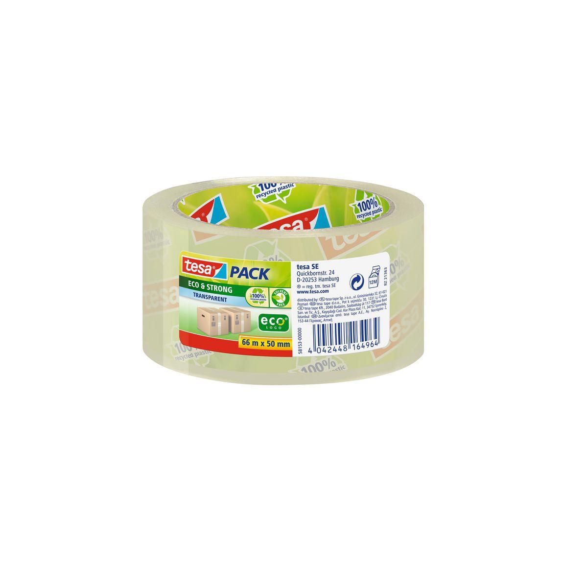 Packing tape TESA Eco Strong 50mmx66m clear