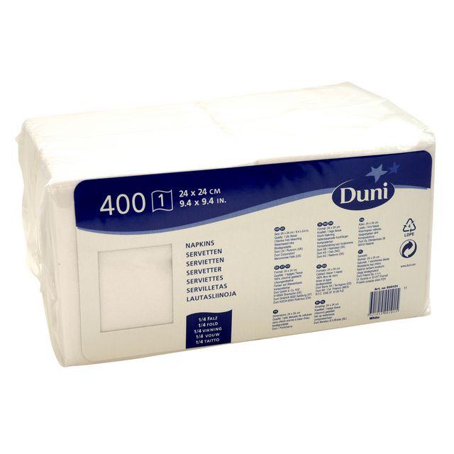 Napkin 1-ply 24x24cm white 500/pack