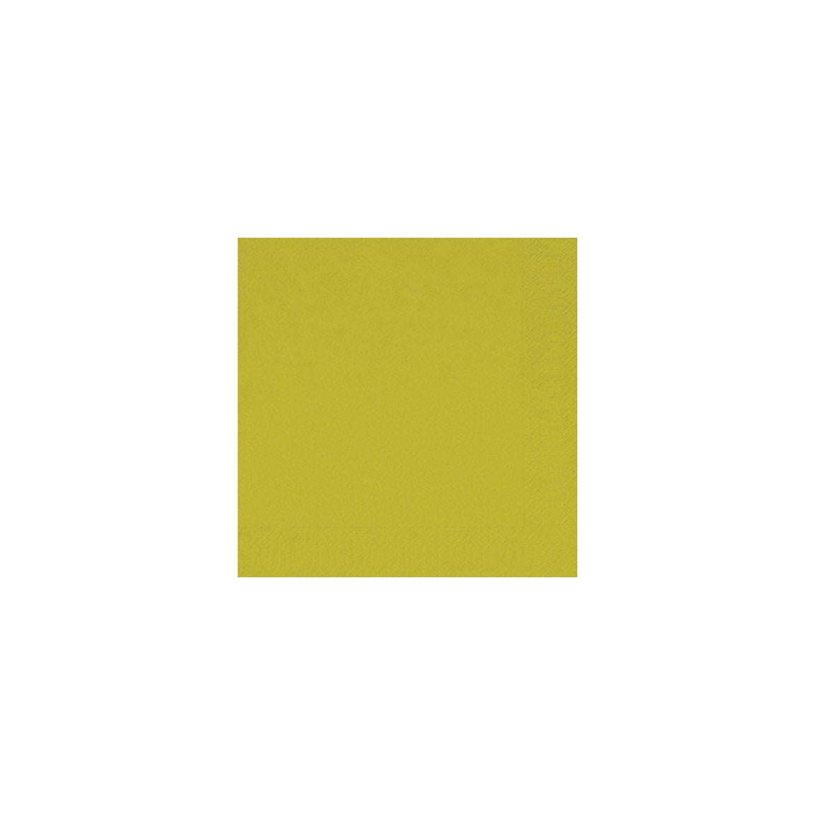 Napkin 3-ply 33x33cm kiwi 125/pack
