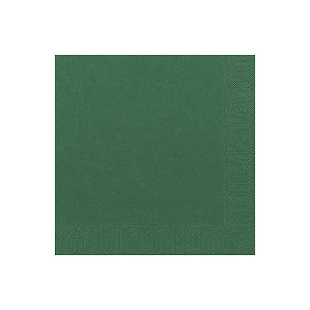 Napkin 3-ply 33x33cm dark green 125/pack