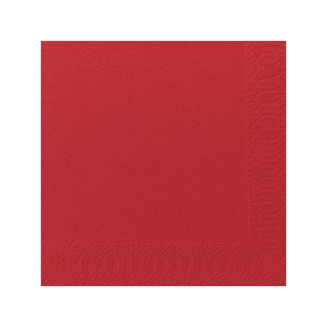 Napkin 3-ply 33x33cm red 125/pack