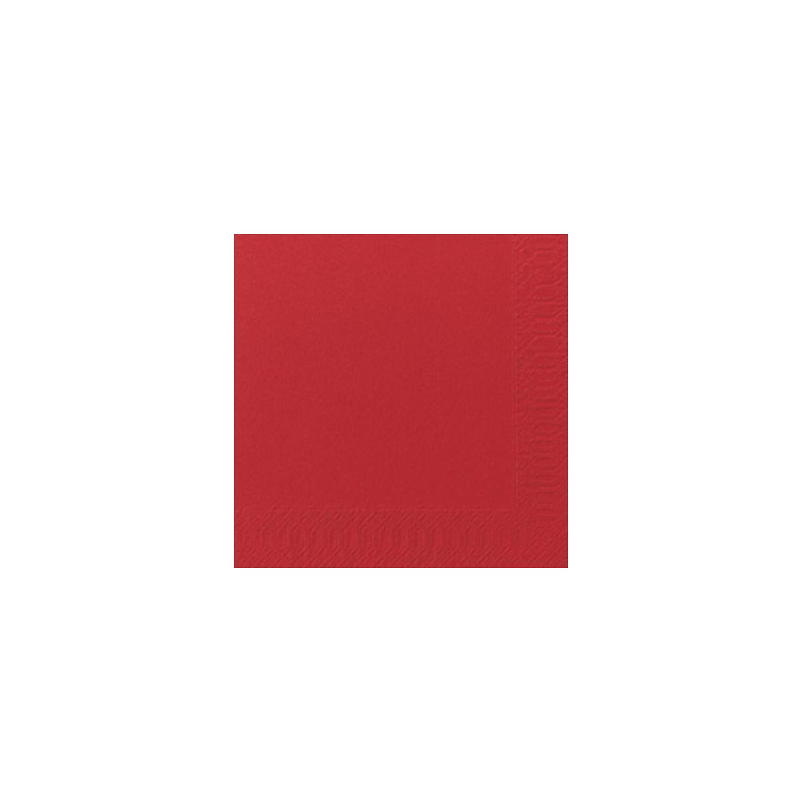 Napkin 3-ply 33x33cm red 125/pack