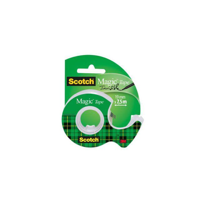 Document tape SCOTCH 7,5mx19mm w.holder