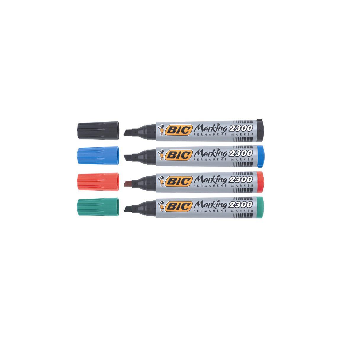 Marking pen BIC Eco 2300 4 colours/pack