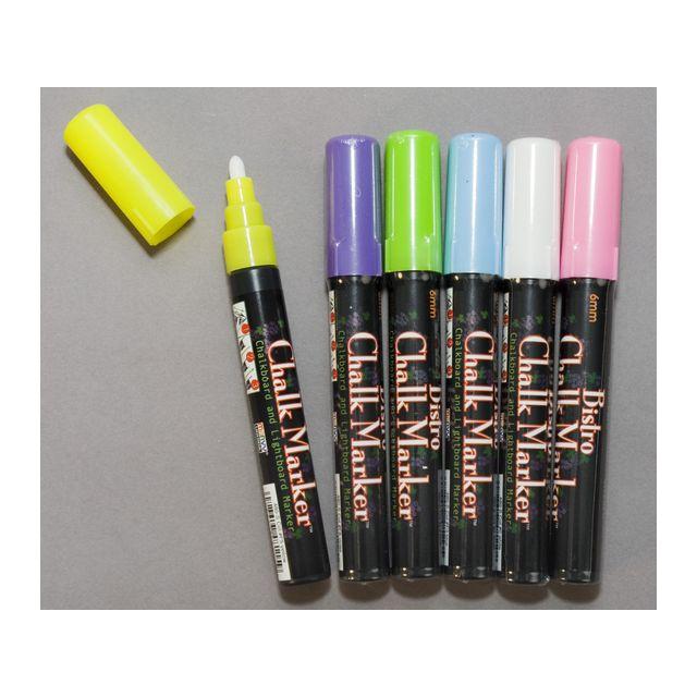 Marking pen MARVY Chalk Marker fluorescent 6/pack