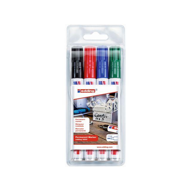 Marking pen EDDING 330 4 colours/pack