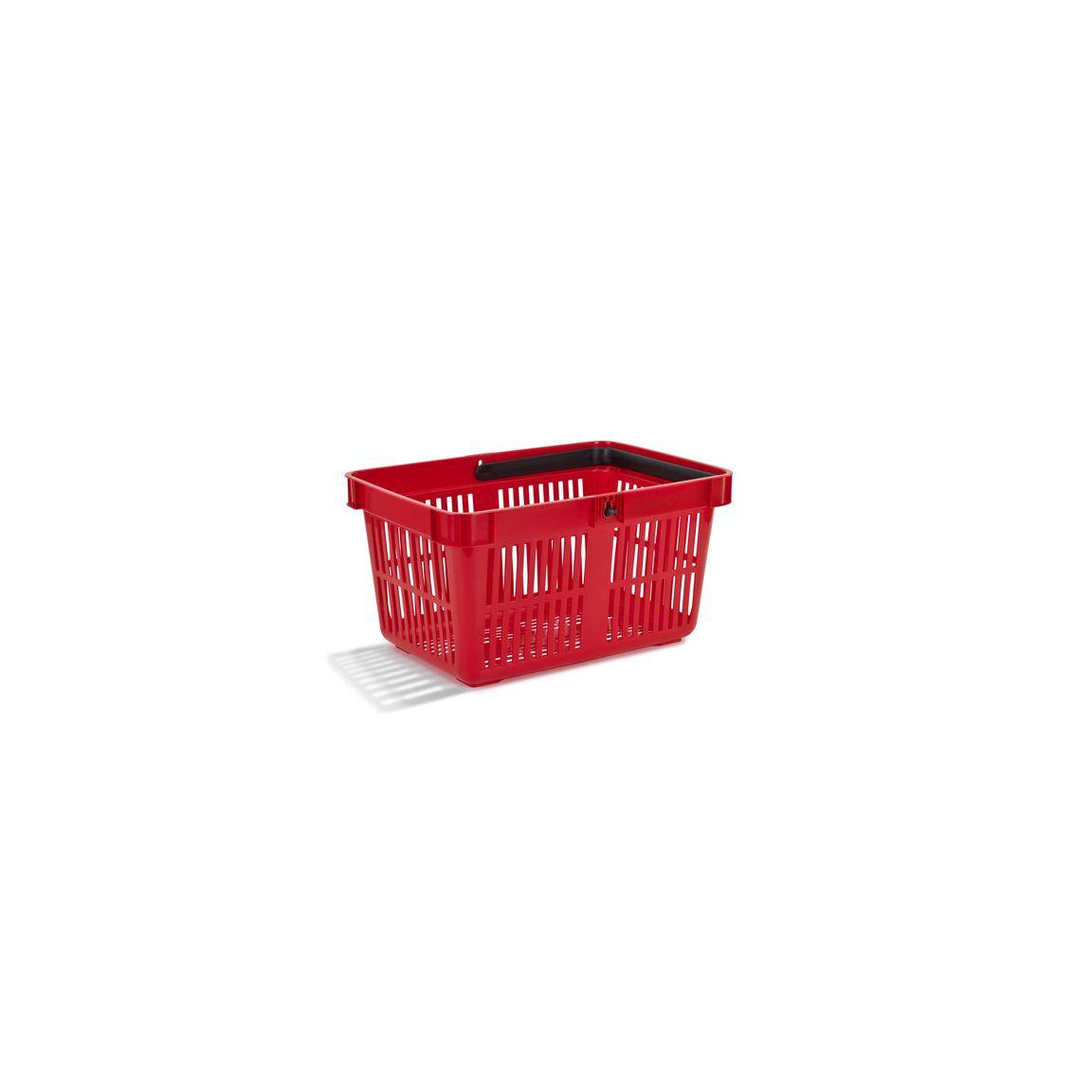 Shopping basket 27L red