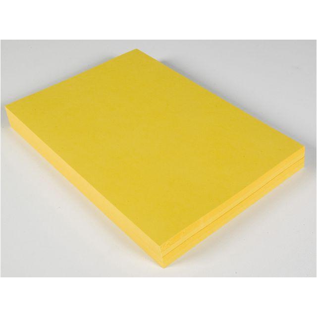 Decorative cardboard A4 yellow