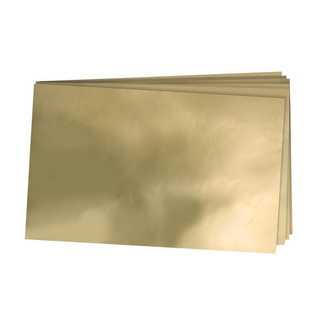 Metal cardboard 42x60cm gold 10 sheets