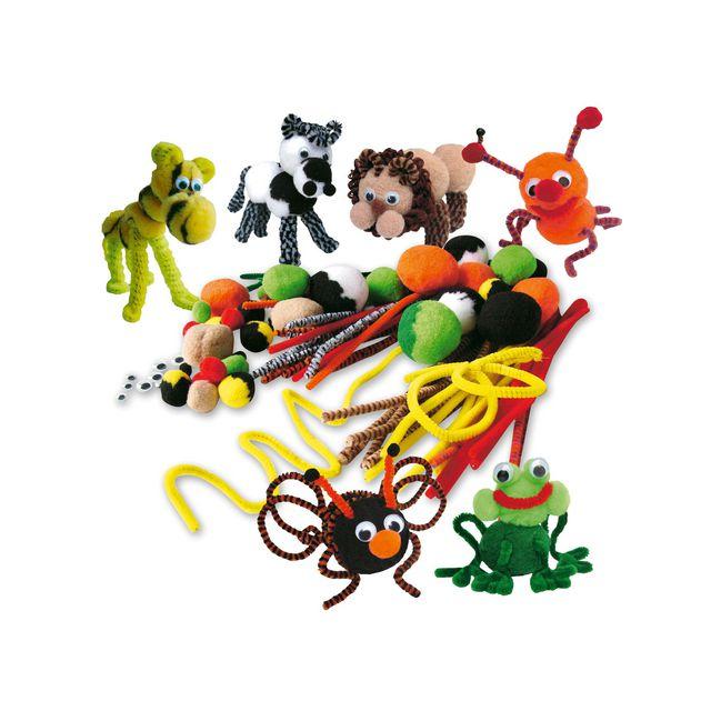 Toy set pompom animals