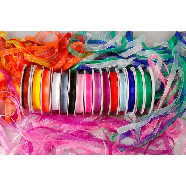 Organza ribbon 15 colours