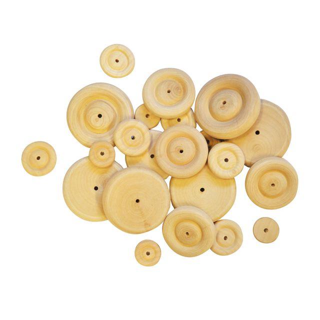 Wooden wheel 25 mm 50/pc