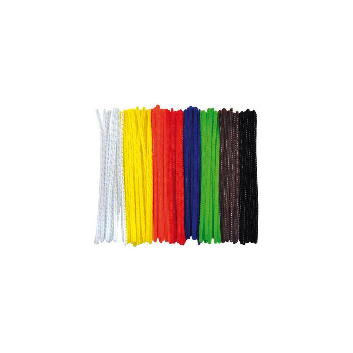 Pipe cleaners 15cm coloured 100/pc