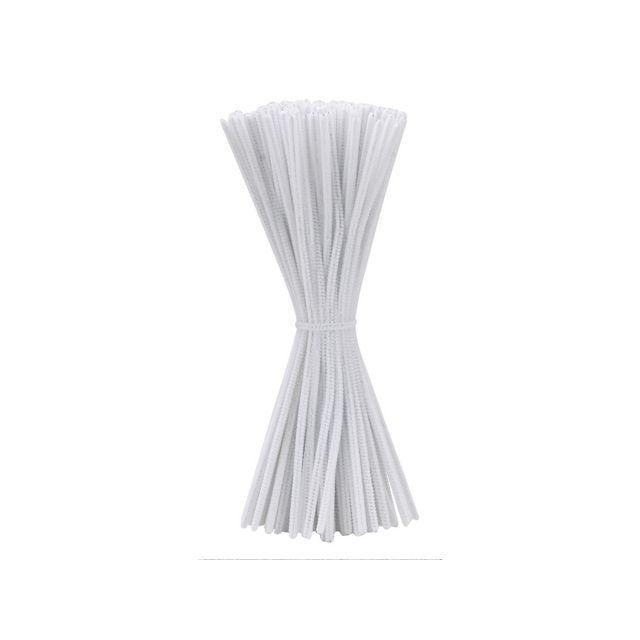 Pipe cleaner 30cm white 100/pack
