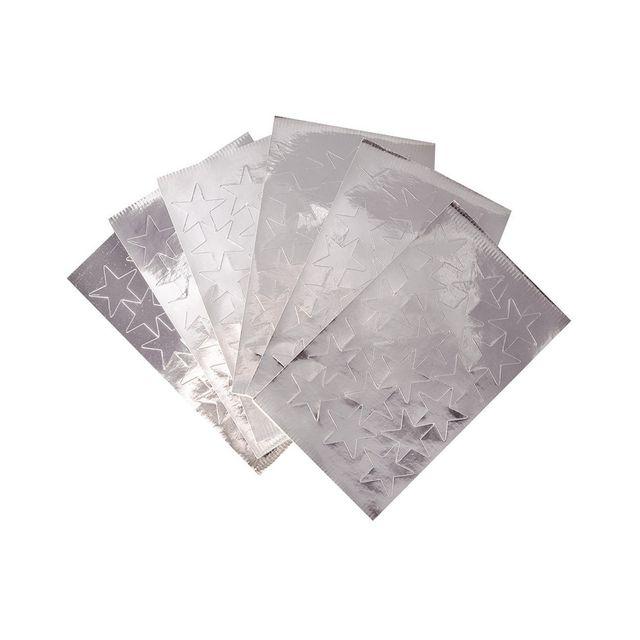 Stickers stars silver 25mm 108/pc