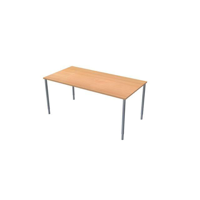Table frist 160x80cm beech laminate/grey