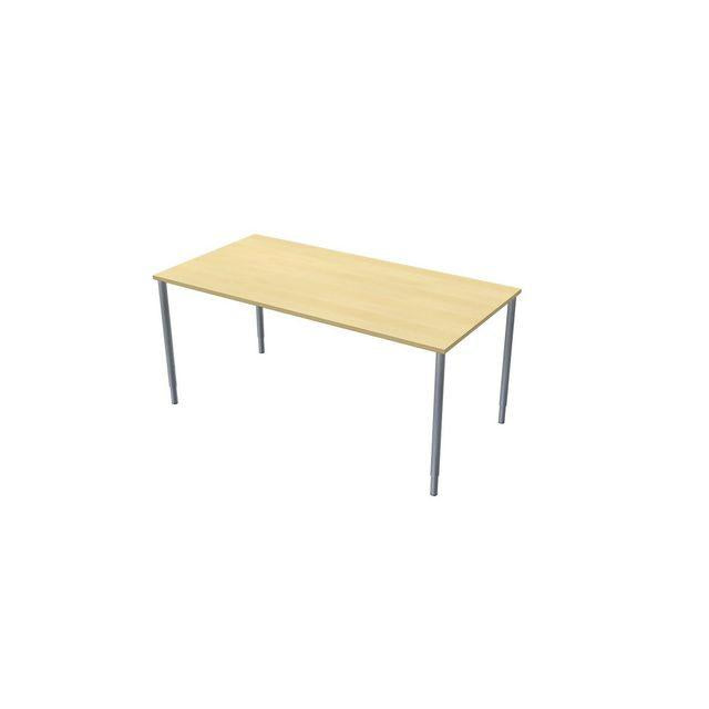 Table frist 160x80cm birch laminate/grey