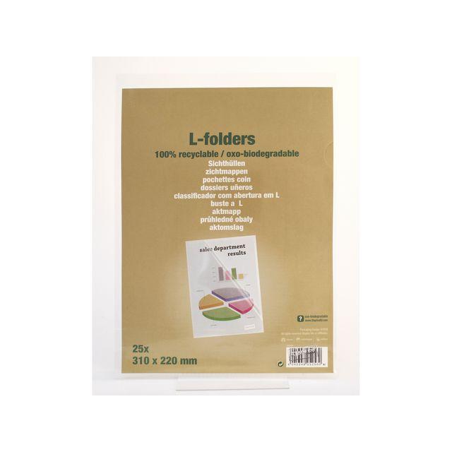 File folder of recycled PP A4 0,12 uncoloured 25/pack