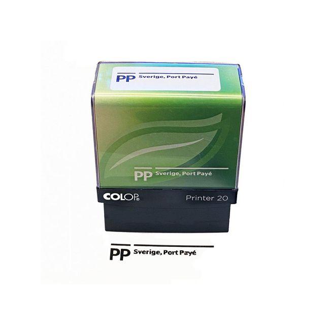 Stamp standard text Postage Paid