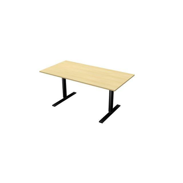 Table El 160x80cm birch laminate/black