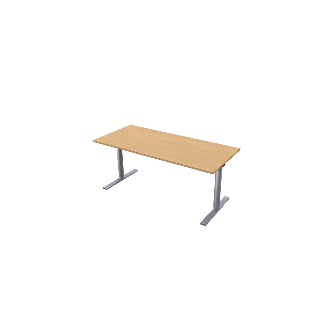 Table El 180x80cm beech veneer/grey