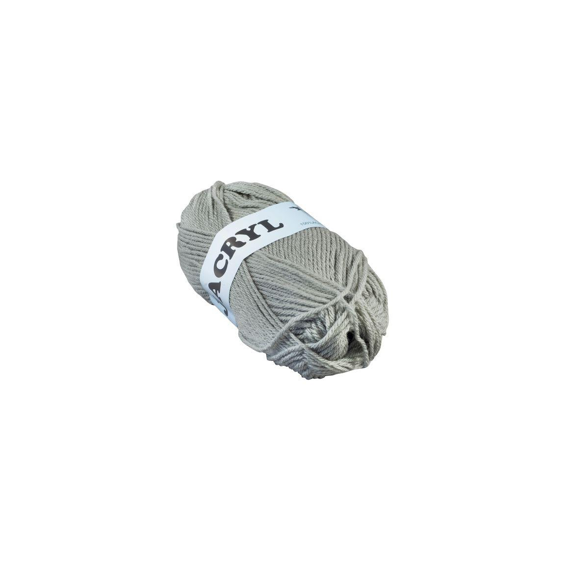 Acrylic yarn 50g grey
