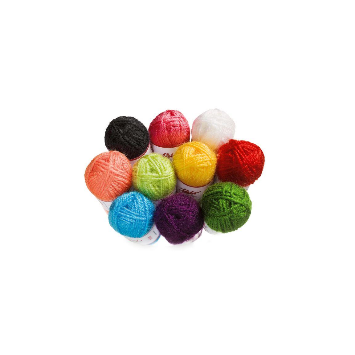 Acrylic yarn mini 10 colours