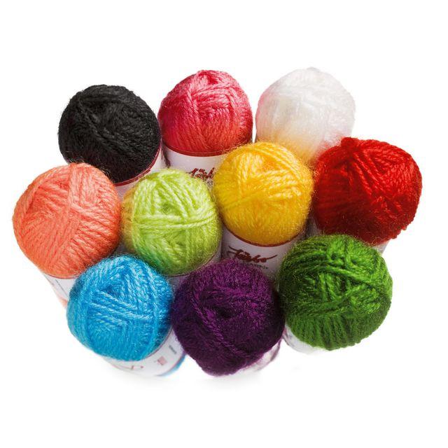 Acrylic yarn mini 10 colours