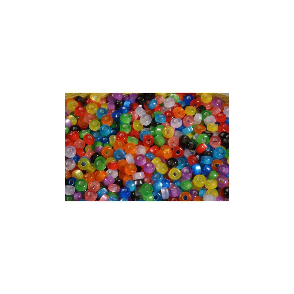 Plastic beads Congo beads shine 520/pc