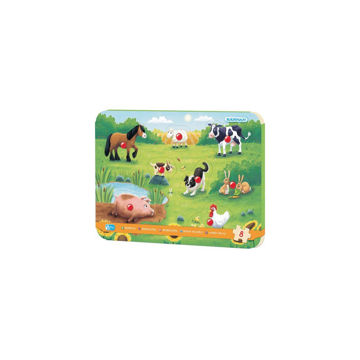 Knob puzzle farm 30x21cm