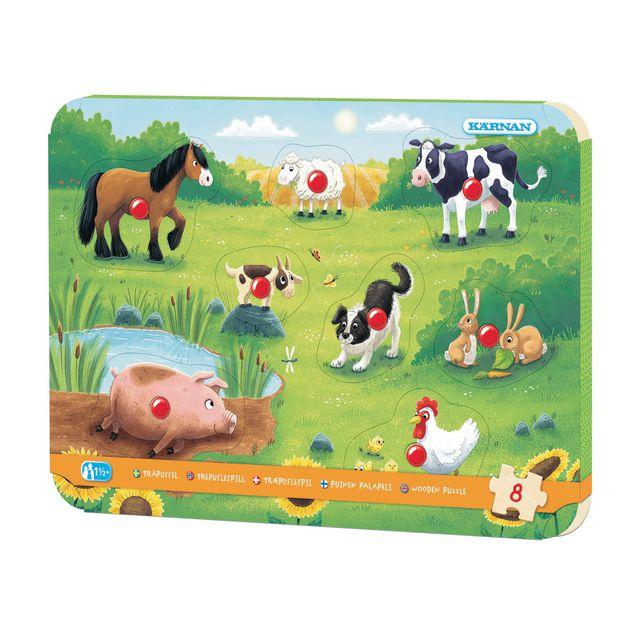 Knob puzzle farm 30x21cm
