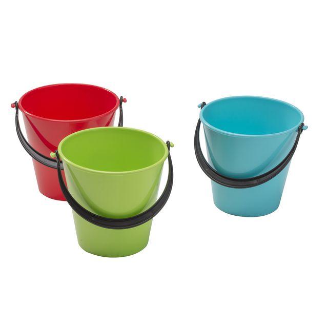 Buckets 2L 5/pack mixed colours