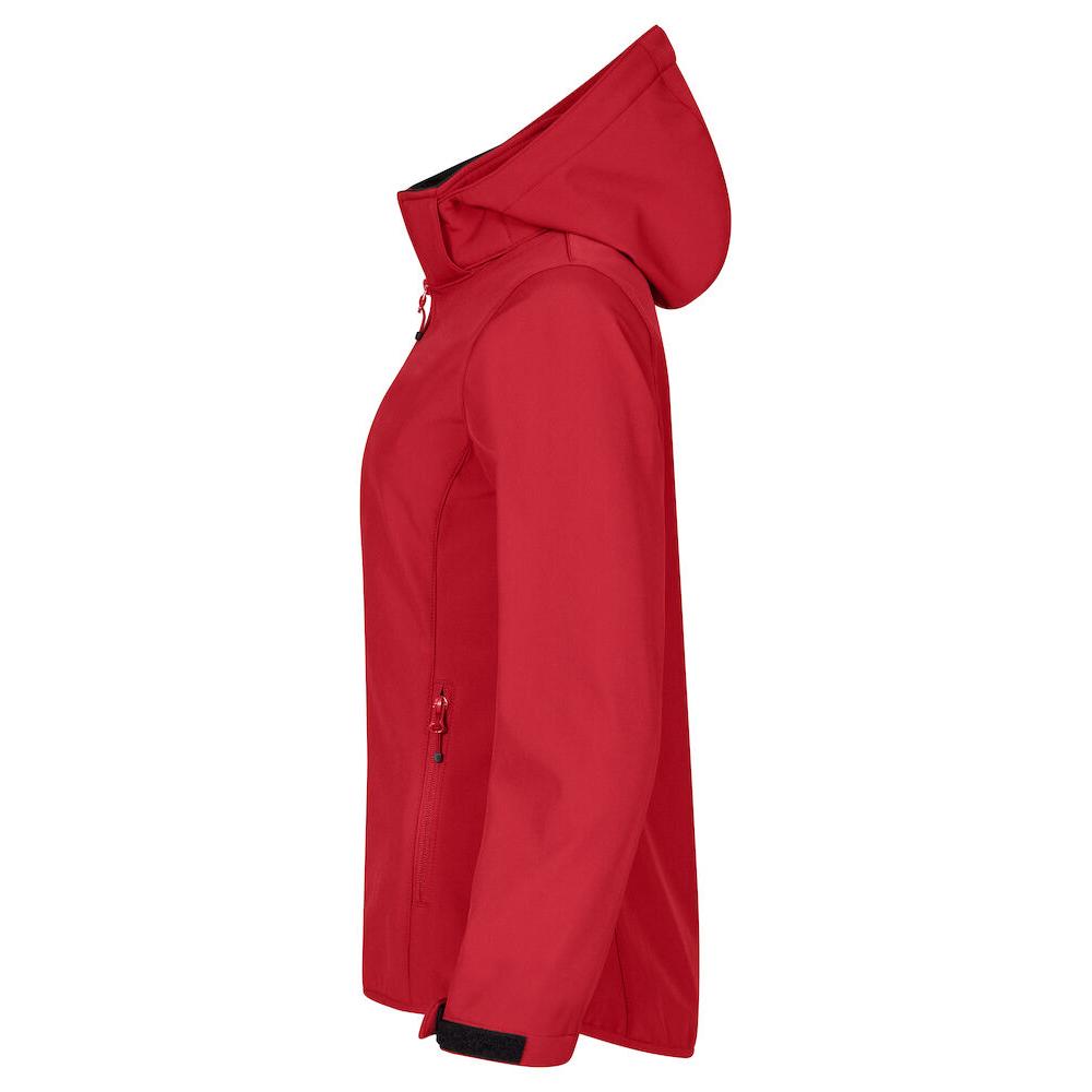 Classic Softshell Hoody Women - Red - Image 3