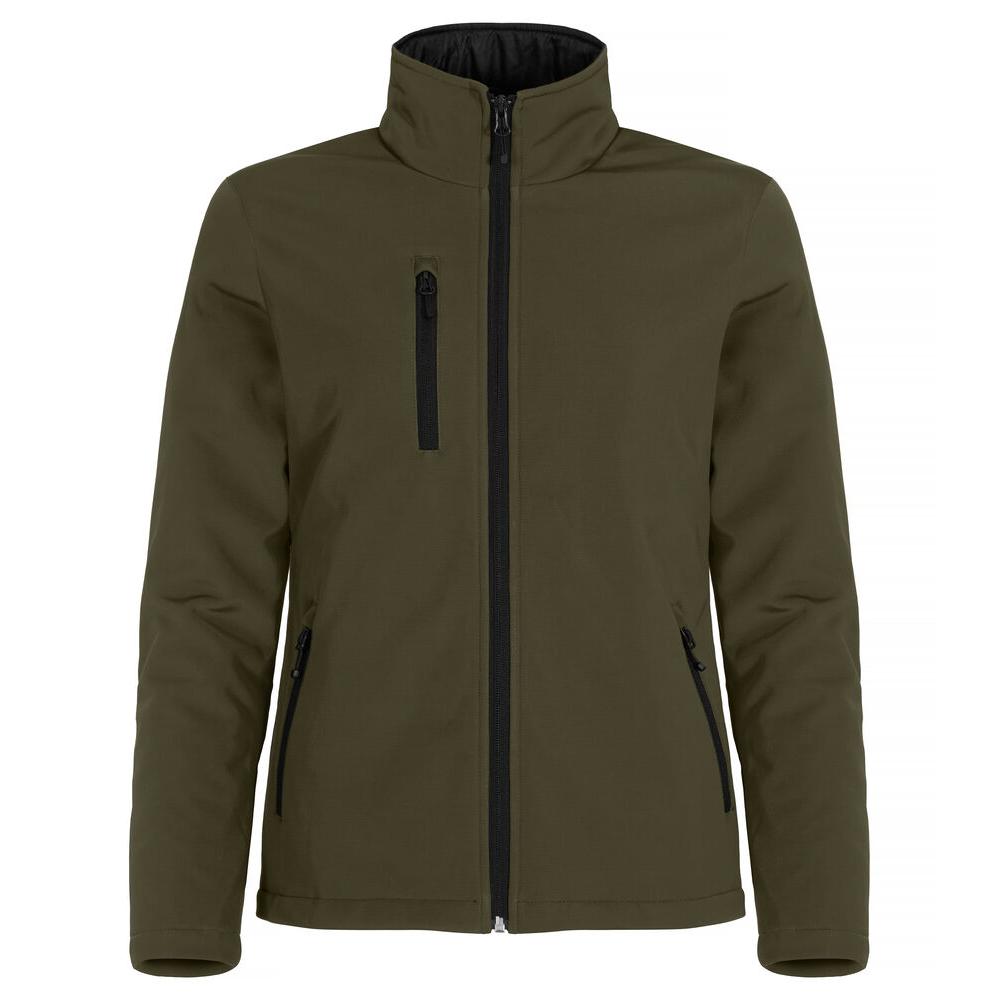 Padded Softshell Jacket Women - Fog green - Image 1