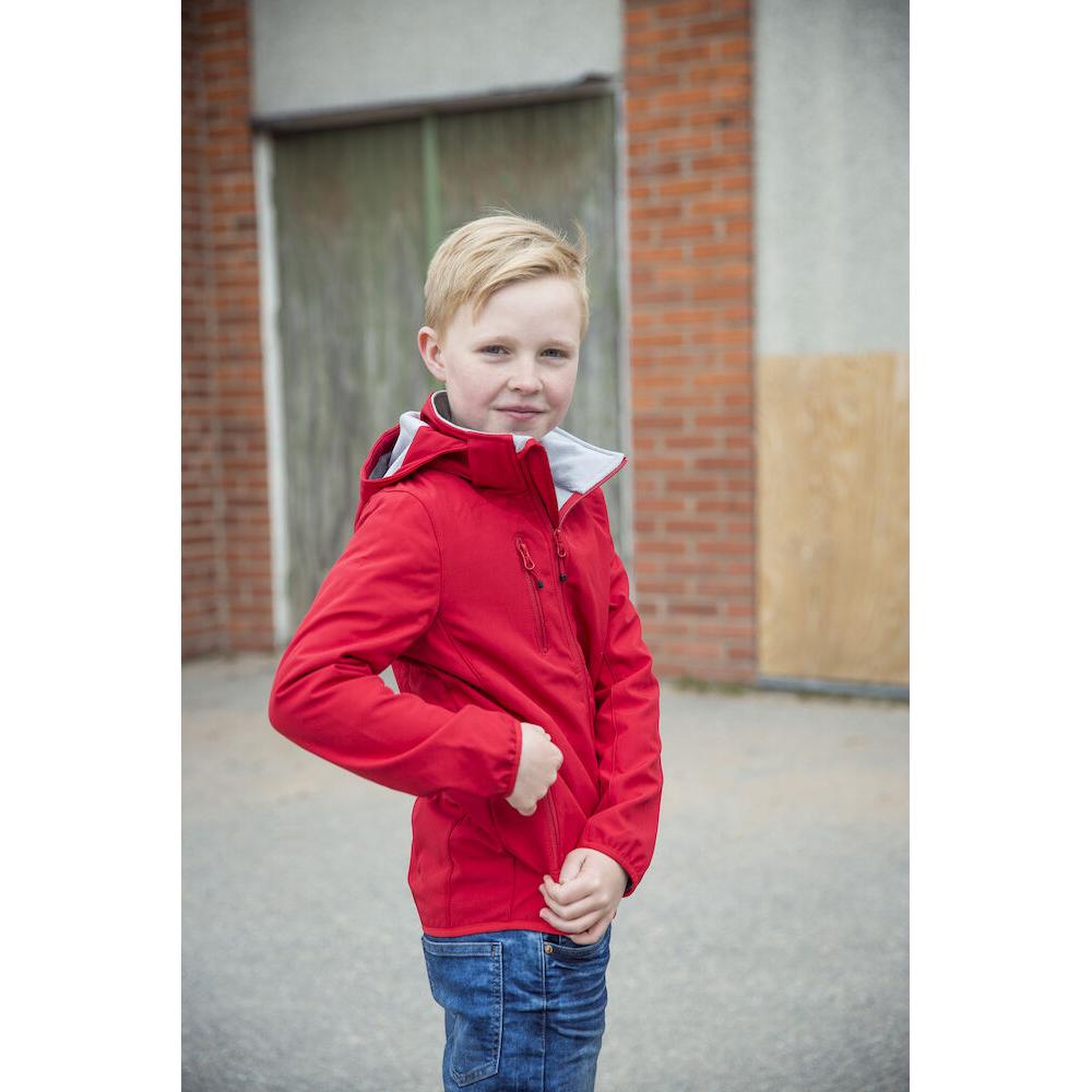 Basic Softshell Jacket Junior - Red - Image 5