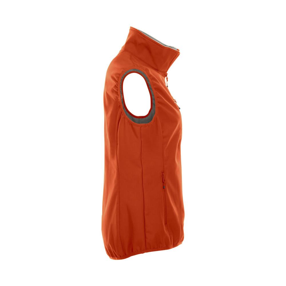 Basic Softshell Vest Ladies - Blood orange - Image 3