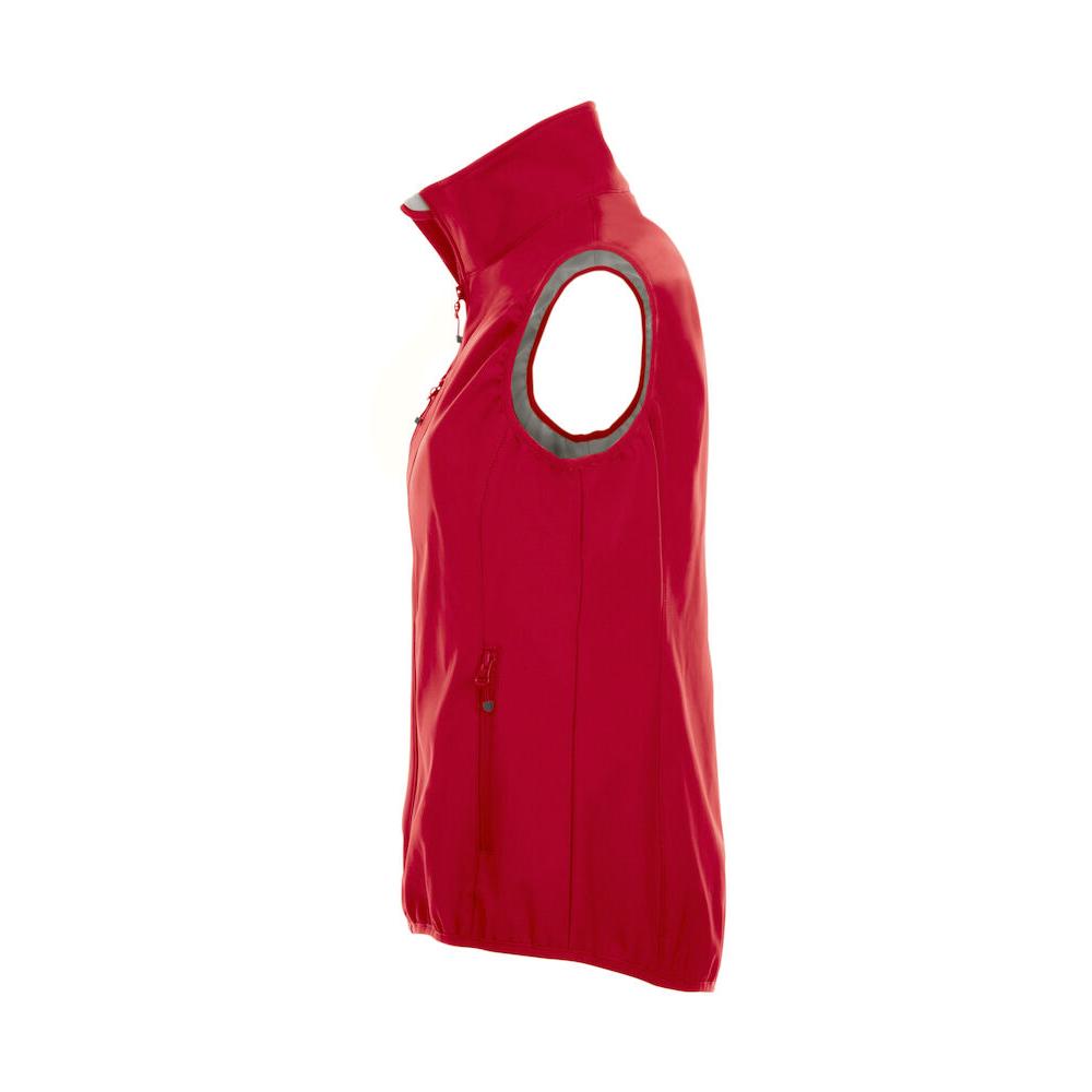 Basic Softshell Vest Ladies - Red - Image 4