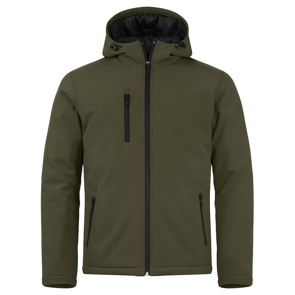 Padded Hoody Softshell - Fog Green - Image 1