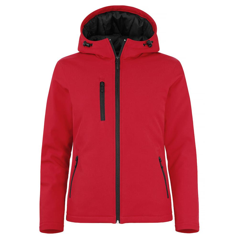 Padded Hoody Softshell Women - Red - Image 1
