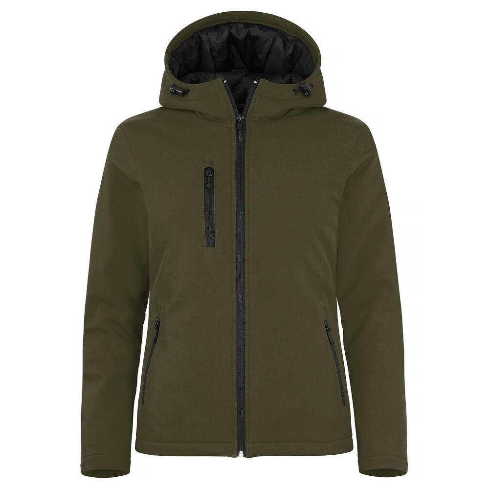 Padded Hoody Softshell Women - Fog Green - Image 1