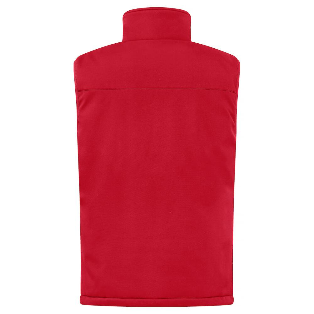Padded Softshell Vest - Red - Image 2