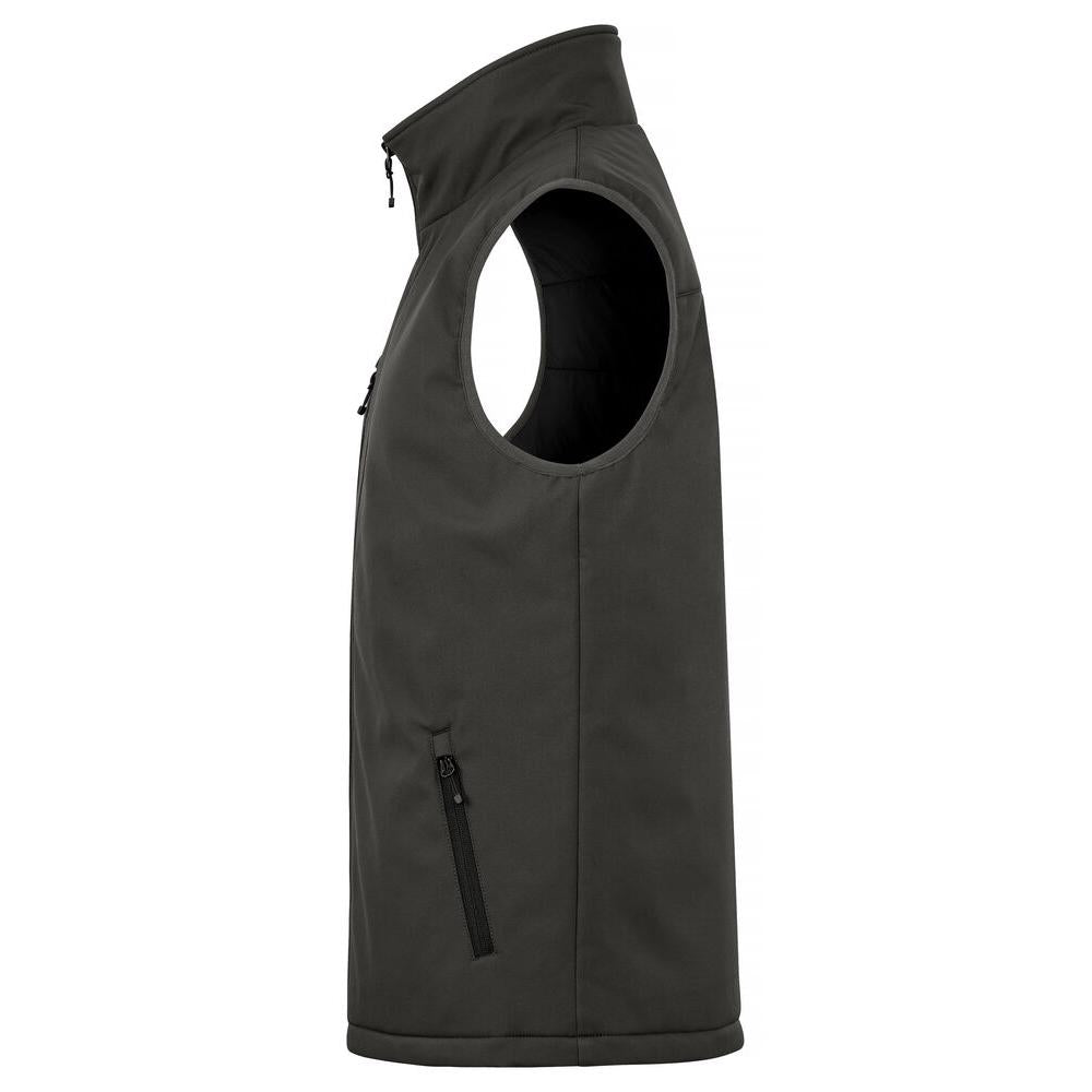 Padded Softshell Vest - Dark Grey - Image 3