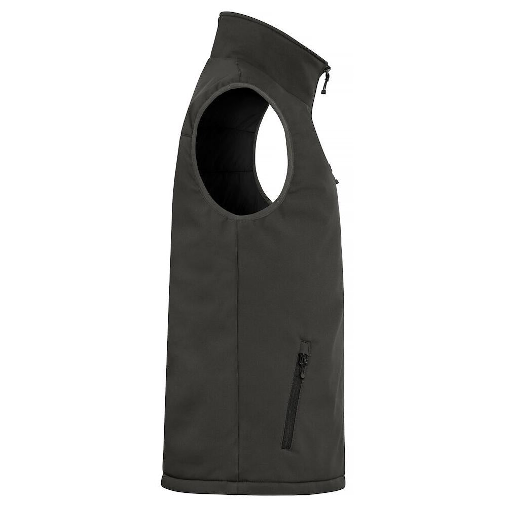 Padded Softshell Vest - Dark Grey - Image 4