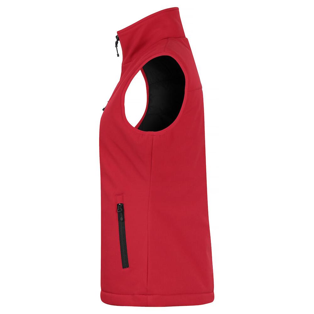 Padded Softshell Vest Women - Red - Image 3