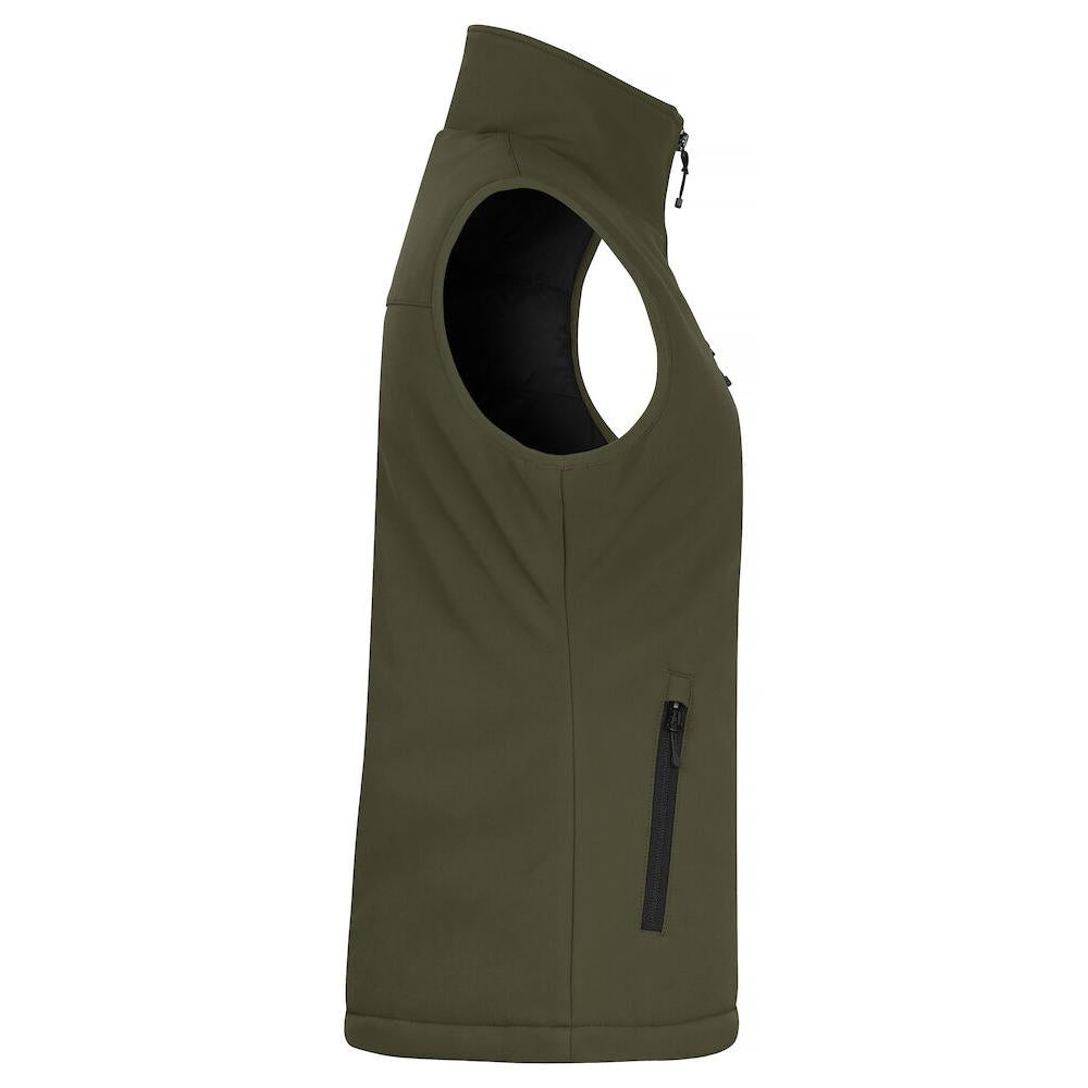 Padded Softshell Vest Women - Fog Green - Image 4